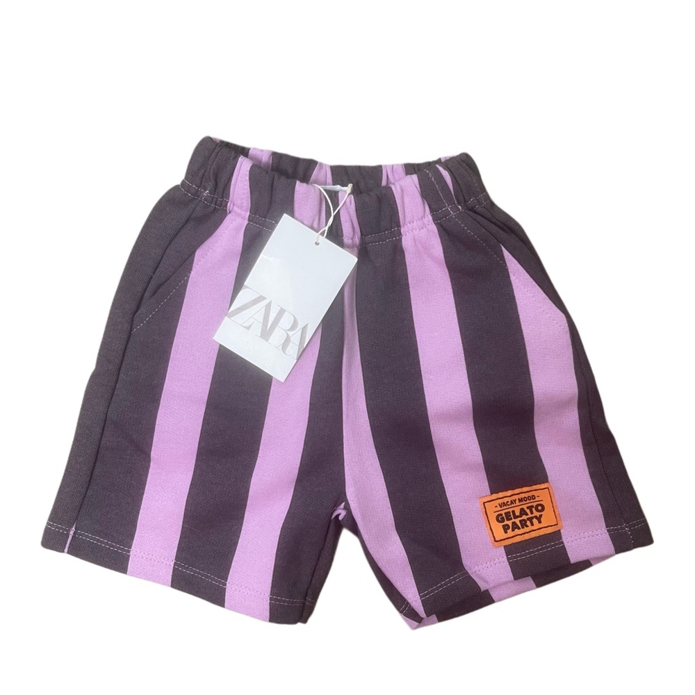 Zara Purple “Gelato Party” Shorts